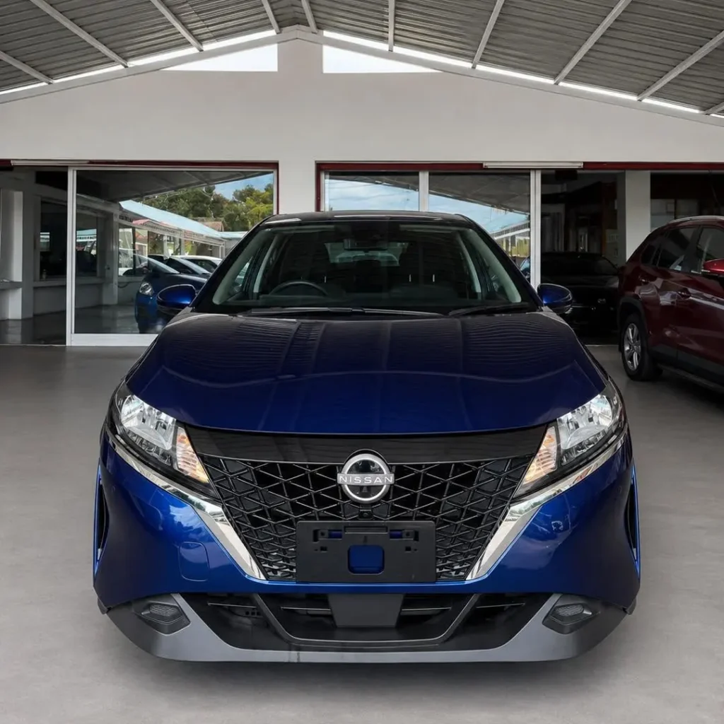 Blue Nissan Note in a Car Dealership gallery