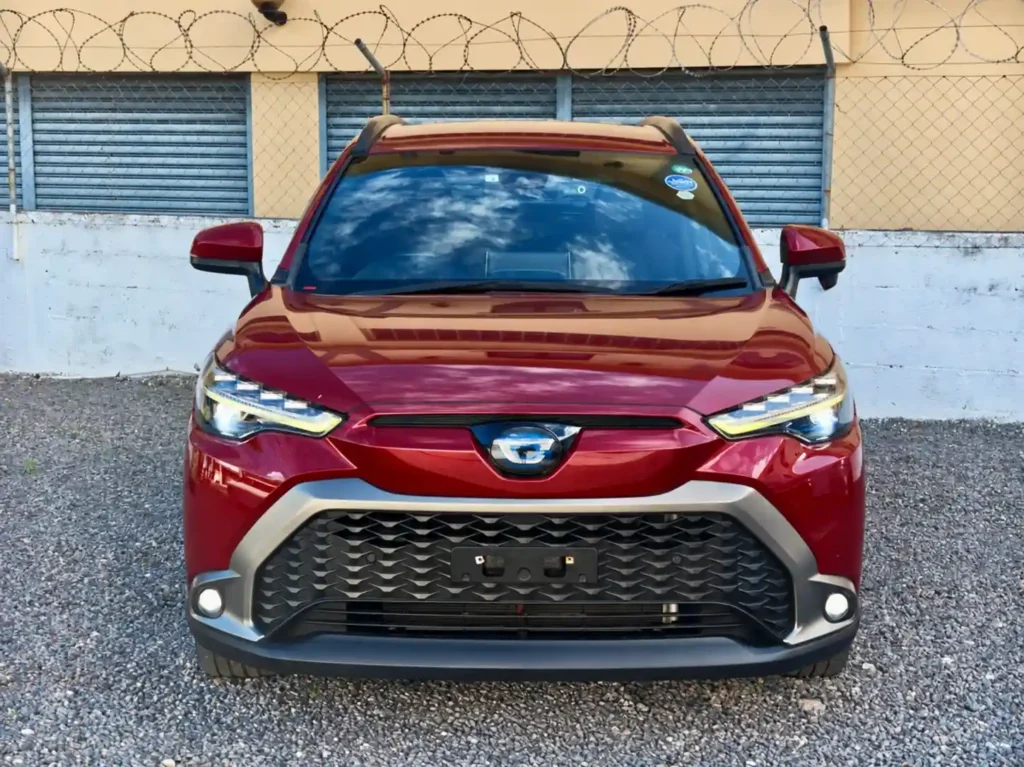 Dark red Toyota Cross